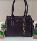 Bolsa grande marrom escura