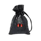 Bolsa grande para dados rpg de mesa olho de dragão vermelho papel dice bag cabe +50 dados