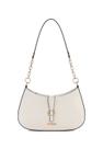 Bolsa Guess Carrie Top Zip Shoulder Bag Cinza - VG989618