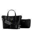 Bolsa GUESS Latona Mini Tote preta com bolsa removível
