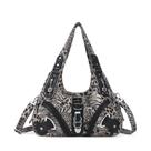 Bolsa Hobo Angel Kiss em material vegano Estampa Onça 36x13x33cm Bolsa Hobo Angel Kiss em material vegano Estampa Onça 36x13x33cm