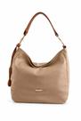 Bolsa Hobo De Couro Legítimo-Flor de Lima