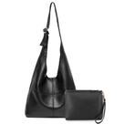 Bolsa Hobo Montana West MWC2-122BK em material vegano ultramacio Bolsa Hobo Montana West MWC2-122BK em material vegano ultramacio