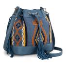 Bolsa Hobo Montana West Wrangler Aztec Bucket em material vegano