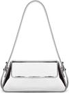 Bolsa Hobo Shoowyees Evening Y2k Shiny Silver para mulheres