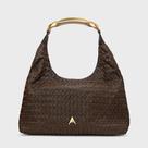 Bolsa Hobo Tressë Carrano 800903 Cor:Marrom Escuro