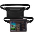 Bolsa impermeável AirunTech com alça de cintura (pacote com 2) cinza+preta Bolsa impermeável AirunTech com alça de cintura (pacote com 2) cinza+preta