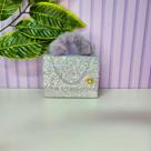 Bolsa infantil Bloguerinha com corrente para menina brilhosa