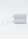 Bolsa Infantil Menina Transversal Brilhante Com Glitter Transparente