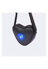 Bolsa Infantil Pampili Coração Holográfico Led Preta