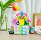 Bolsa Infantil Unicórnio POP Bolha Sensorial de Silicone