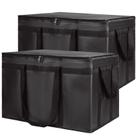 Bolsa isolada para entrega de alimentos CIVJET XXX-Large 2PK preta