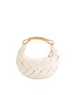 Bolsa JW PEI Orla Weave em material vegano branco