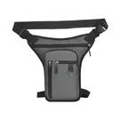 Bolsa Lateral Masculina De Couro PU Para Motocicleta, Multibolsos, Tática, Para Viagem, Pochete