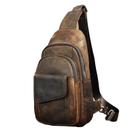 Bolsa Le'aokuu masculina, ao ar livre, casual, viagem, caminhada, chá, couro