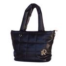 Bolsa Luxo Feminina Grande Puffer Casual Túlio Rossato Preta