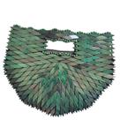 Bolsa Madeira Meia Lua Alça Embutida Verde 30cm Bolsa Madeira Meia Lua Alça Embutida Verde 30cm