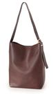 Bolsa Madewell Essential Bucket Tote em Couro Marrom 33x35x15cm