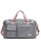 Bolsa Mala De Viagem Academia Multifuncional De Grande Capacidade Cores:Cinza Alca Rosa