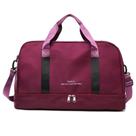 Bolsa Mala Para Viagem Academia Multifuncional De Grande Capacidade De Camada Dupla Cor:Roxo Com Preto