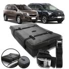 Bolsa Maleiro Teto Vulcanizado Impermeável 175l + Cinta Carga Chevrolet Spin