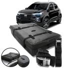 Bolsa Maleiro Teto Vulcanizado Impermeável 175l + Cinta Carga Fiat Pulse