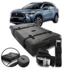 Bolsa Maleiro Teto Vulcanizado Impermeável 175l + Cinta Carga Toyota Corolla Cross
