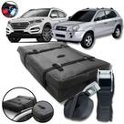 Bolsa Maleiro Teto Vulcanizado Impermeável 175l + Cinta Premium Hyundai Tucson