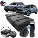 Bolsa Maleiro Teto Vulcanizado Impermeável 175l + Cinta Premium Toyota Corolla Cross