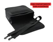 Bolsa Maleta para Projetor Preto Carteira Neoprene Alça (30x25x9cm)