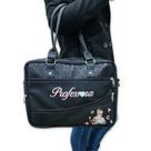 Bolsa Maleta Universitária Personalizada Preto Brilho Professora Levar Material - Coutre Bolsas