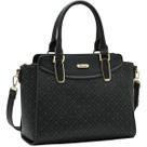 Bolsa Mão e Ombro Chenson Elemento Gráfico Feminina 3485610 Cor:Preto
