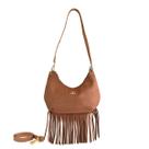 Bolsa Marrom Franja Beira Rio Hit Fashion Feminino -