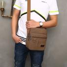 Bolsa Masculina Transversal em Lona Estilo Casual e Resistente