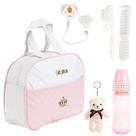 Bolsa Maternidade 06 Acessórios de Baby Reborn Rosa Pequena Bolsa Maternidade 06 Acessórios de Baby Reborn Rosa Pequena