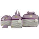 Bolsa maternidade 3 peças chevron menina Bolsa maternidade 3 peças chevron menina