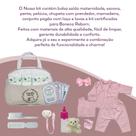 Bolsa Maternidade Bege com Pagão e Acessórios c 3 Fraldas RN