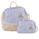 Bolsa Maternidade Impermeável Espaçosa Bebe Luxo Resistente Organiza Reforçada Ursinho Luxo Moderna Transversal