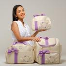 Bolsa Maternidade Jardim Encantado Enxoval Menina Luxo Bolsa Maternidade Jardim Encantado Enxoval Menina Luxo