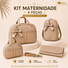 Bolsa Maternidade Kit 4 Peças Mochila, Frasqueira e Trocador Coleção Essência