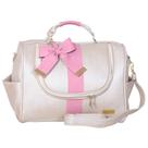 Bolsa Maternidade Laço Belle Champanhe e Rosa