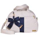 Bolsa Maternidade Laço Luxo Off White e Marinho