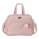 Bolsa Maternidade M Borboleta com Bolso Frontal e Lateral Rosa - 1 peça