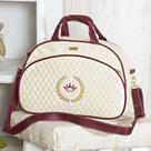 Bolsa Maternidade Puppi Coroa Palha e Bordô M