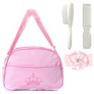 Bolsa Maternidade Rosa com Pentinho e Escovinha para Boneca