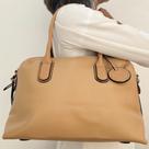 Bolsa Média Bege e Prata