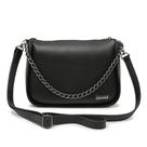 Bolsa Média Crossbody Transversal Alça Ajustável Corrente Preto