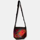 Bolsa Média Indiana Bordada Tecido Patchwork Sem Zíper -