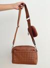 Bolsa Média Terracota com Carteira em material ecológico