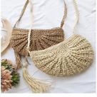 Bolsa Meia Lua Crochê Estilo Feminino Delicada Charmosa Moda Praia Elegância
